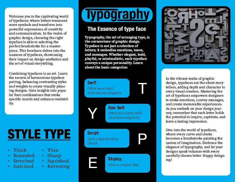 Font brochure